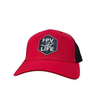 Brain3D Swag FPV LIFE Retro Trucker Hat - Red/Black