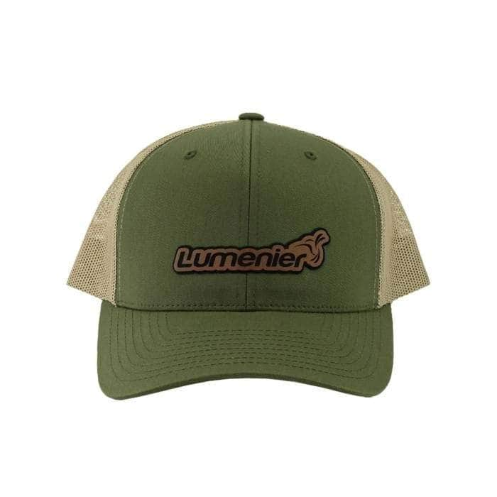 Brain3D swag Lumenier Logo Retro Trucker Hat - Moss/Khaki