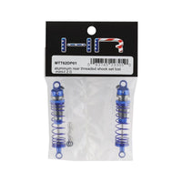 Caloosa Trains And Hobbies Hot Racing Parts & Accessories HRAMTT62DP01, Hot Racing Losi Mini-T 2.0 Aluminum Rear Threaded Shock Set (Blue) (2)