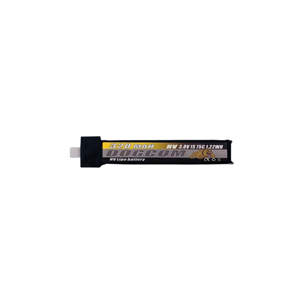 DOGCOM Battery DogCom 3.8V 1S 320mAh 75C LiHV Battery w/ Plastic Head - BT2.0