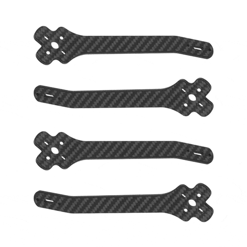 FLYFISH CARBON Frame Part RDQ Source One V3 7" 6mm Deadcat Arms (4Pcs)