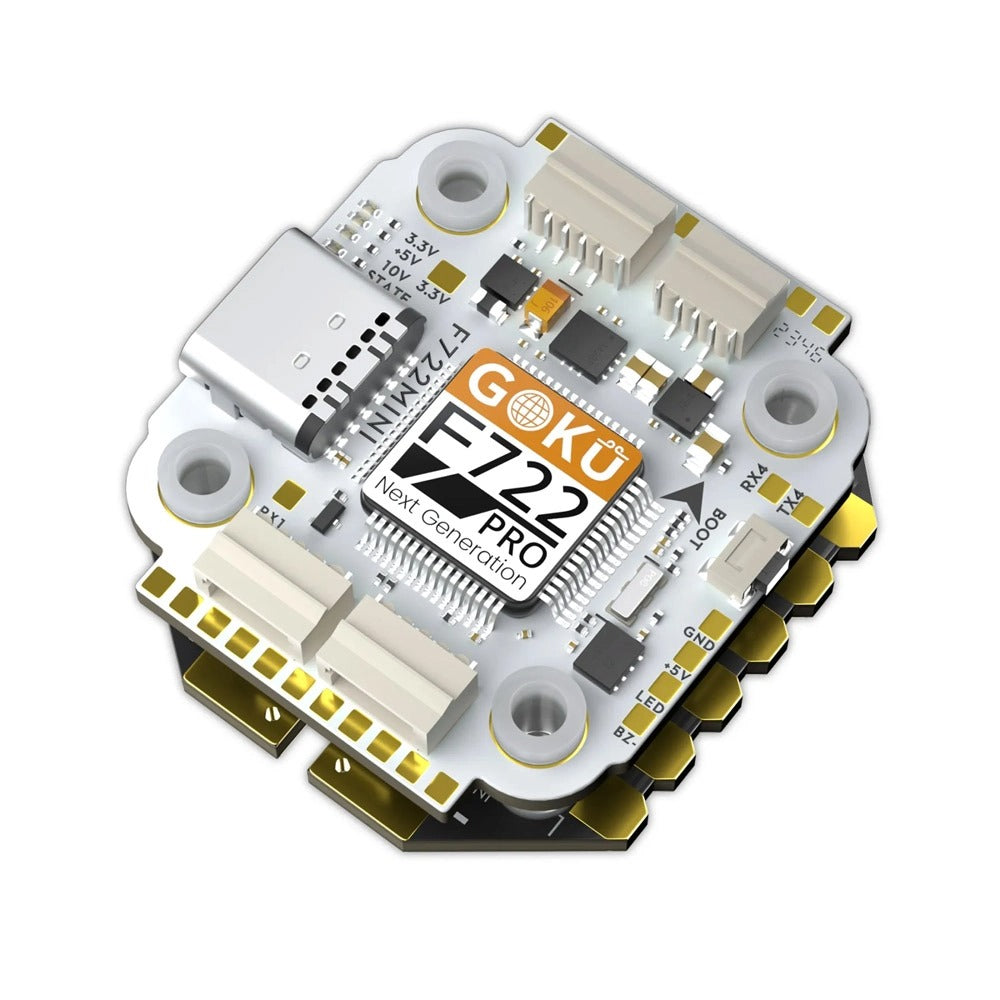 Flywoo GOKU Pro Mini Stack - F7 FC + 45A 2-6S AM32 4-in-1 ESC - ICM42688 - 20x20