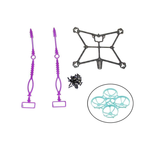 FRACTALENGINEERING Frame Fractal Engineering Fractal 75 Pro Max Micro/Whoop Frame Kit - Pro Lite Kit + BetaFPV Meteor75 Pro Cyan