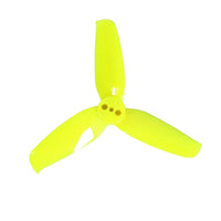 GEMFAN Prop Lemon Yellow Gemfan Flash 2540 Tri-Blade 2.5" Prop (1.5mm Shaft) 8 Pack - Choose Your Color