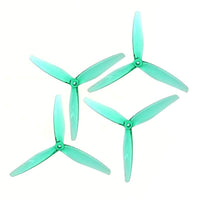 GEMFAN Prop Clear Green Gemfan Hurricane 7050 Durable Tri-Blade 7″ Prop 4 Pack – Choose Your Color