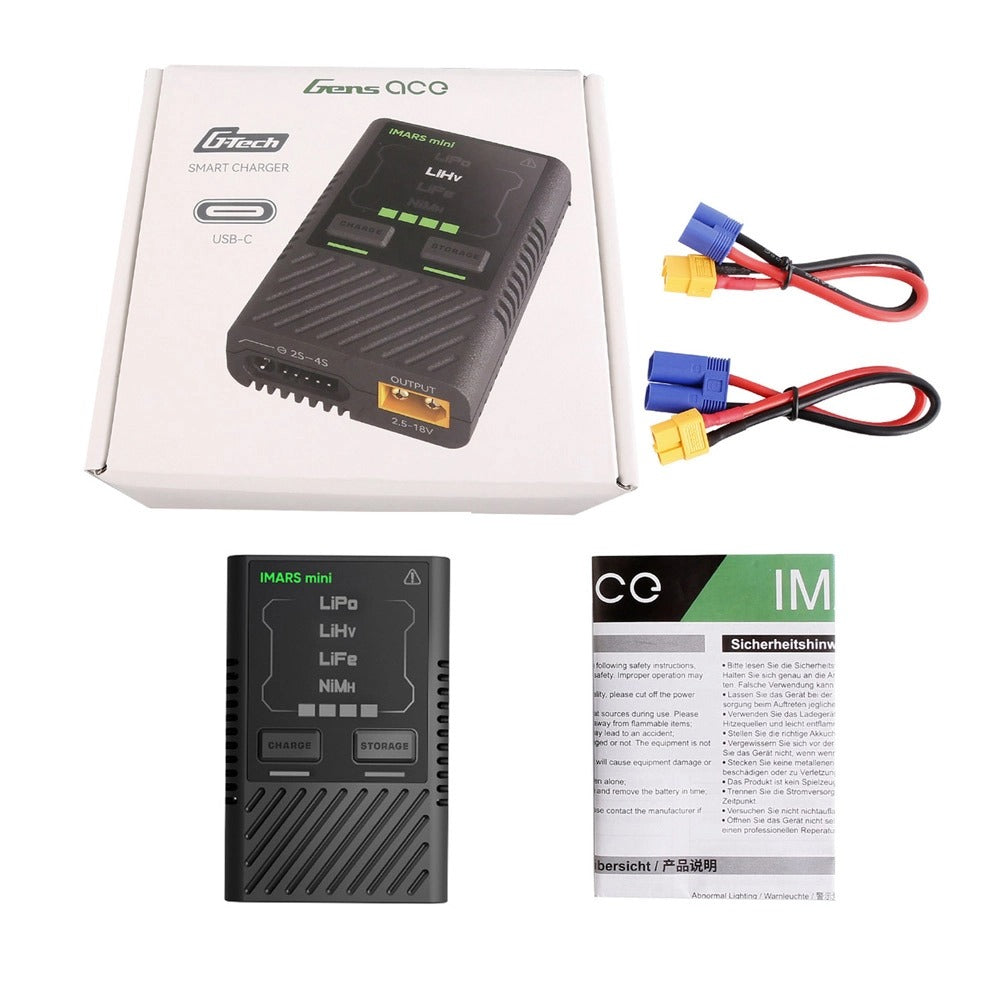 Gens Ace iMars Mini G-Tech 60W 2-4S 5A RC Battery Charger - Eco Friendly