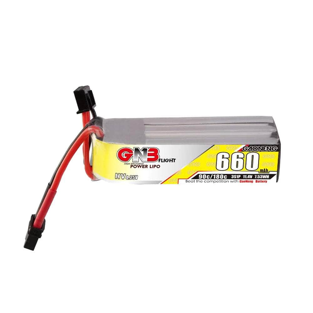 GNB Battery Gaoneng GNB 11.4V 3S 660mAh 100C LiHV Micro Battery (Long Type) - XT30