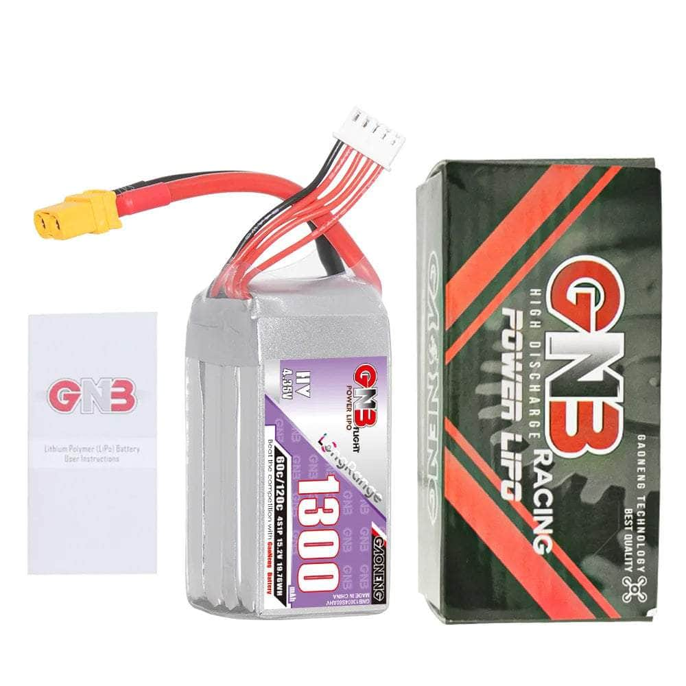 GNB Battery Gaoneng GNB 15.2V 4S 1300mAh 60C LiHV Battery - XT60