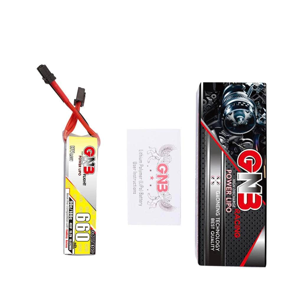 GNB Battery Gaoneng GNB 15.2V 4S 660mAh 90C LiHV Micro Battery (Long Type) - XT30