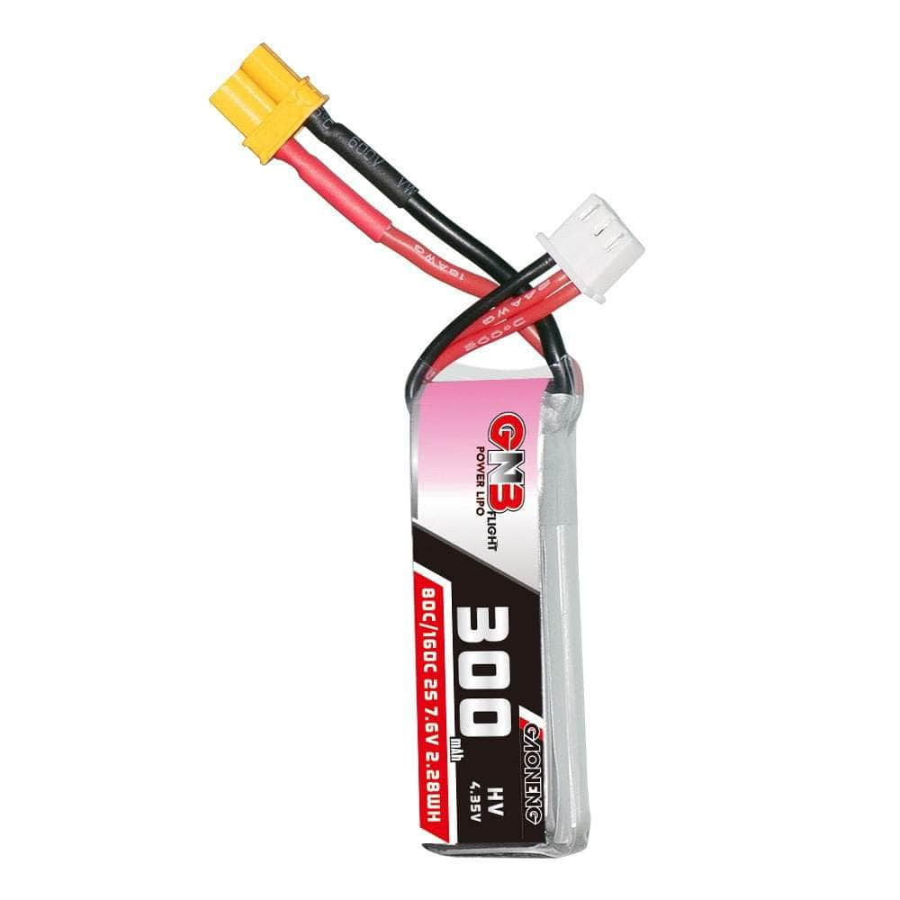 GNB Battery Gaoneng GNB 3.6V 2S 300mAh 80C LiHV Whoop/Micro Battery - XT30