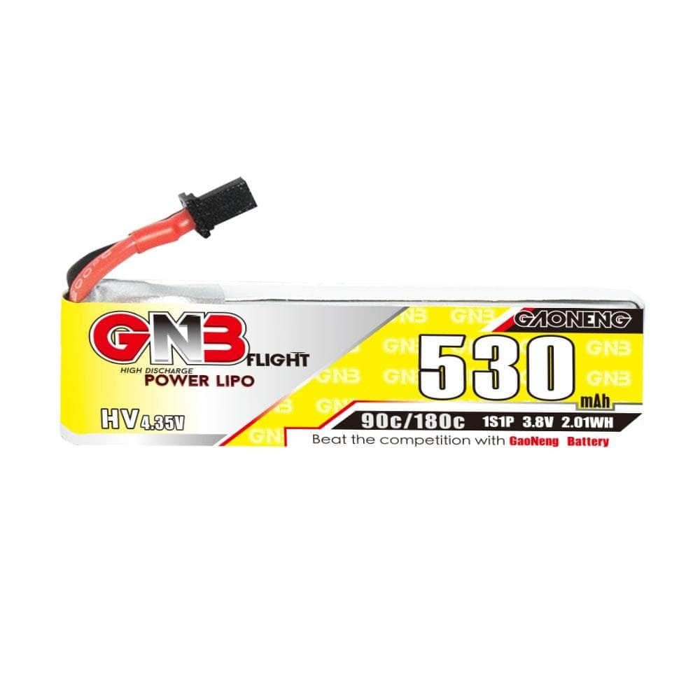 GNB Battery Gaoneng GNB 3.8V 1S 530mAh 90C LiHV Whoop/Micro Battery w/ Cabled - A30