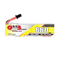 GNB Battery Gaoneng GNB 3.8V 1S 660mAh 90C LiHV Whoop/Micro Battery w/ Cabled - A30