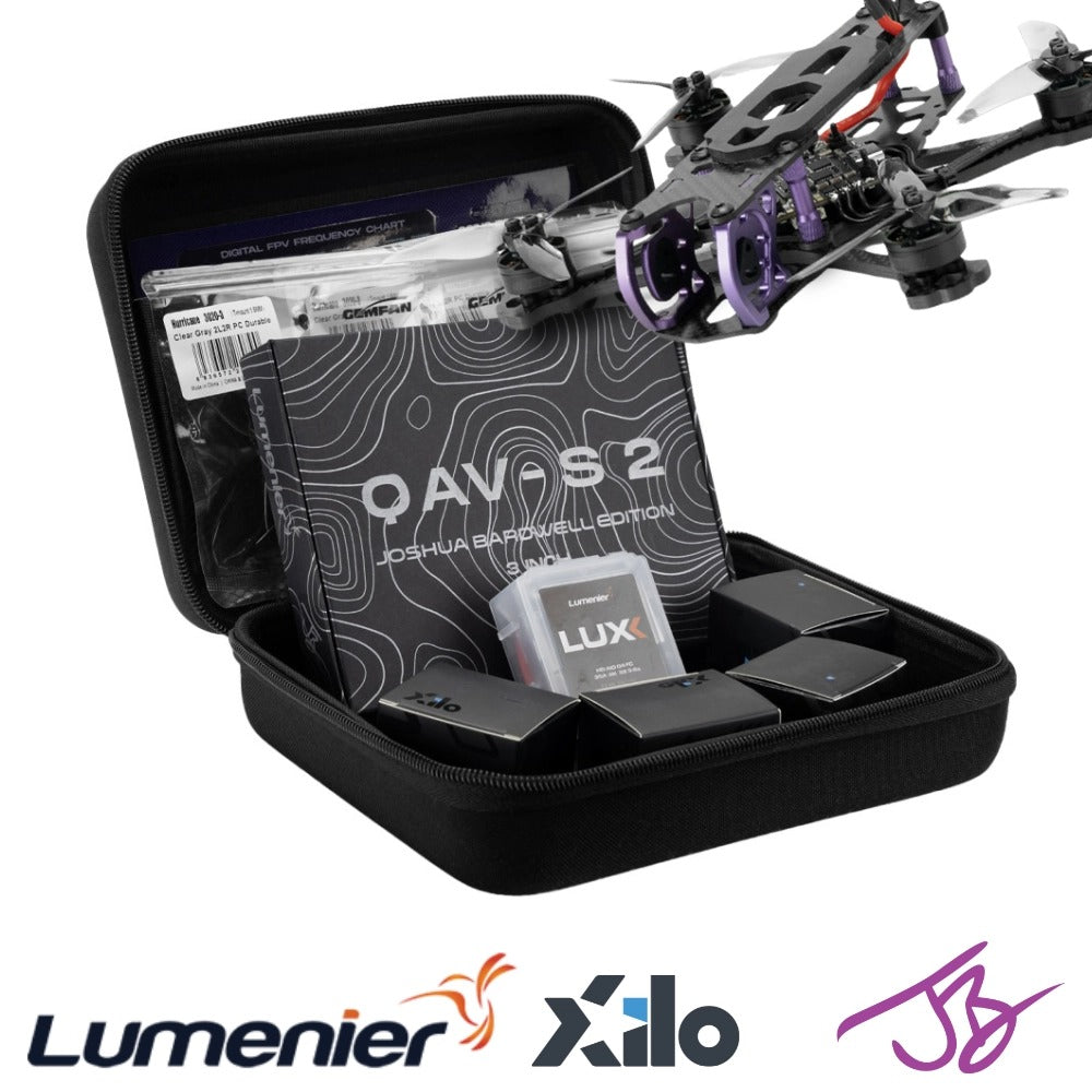 Beginner DIY FPV Drone Kit - QAV-S 2 Sub-250 Joshua Bardwell SE 3” - HD Ready