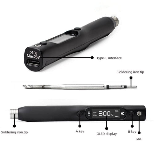 HGLRC Tool HGLRC RC1 Smart Soldering Iron - Black Shell