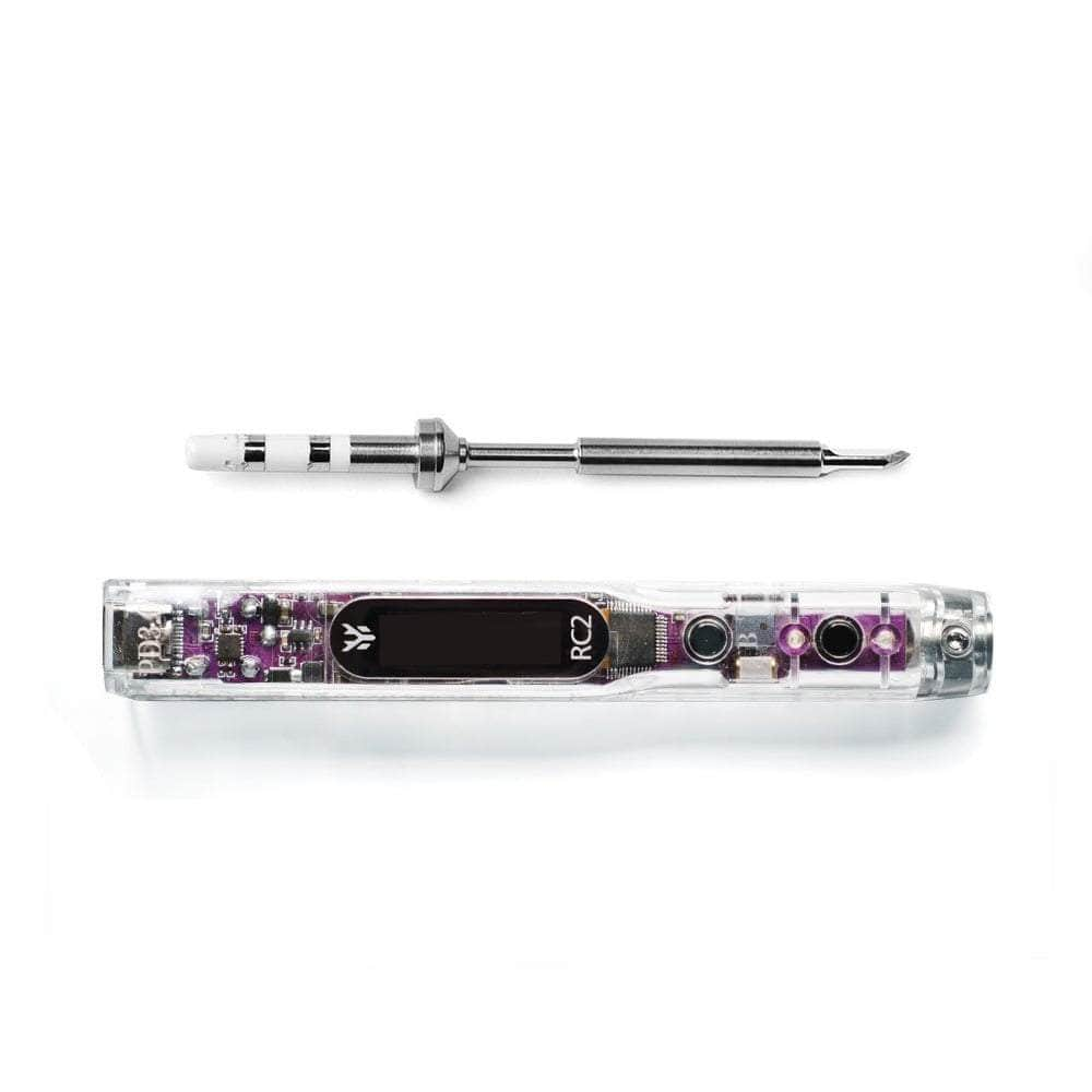 HGLRC Tool HGLRC RC2 Smart Soldering Iron - Transparent Case & Purple PCB