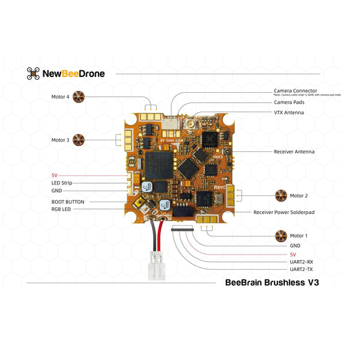 NewBeeDrone Drone FC+ESC NewBeeDrone BeeBrain BLV3 AIO Flight Controller