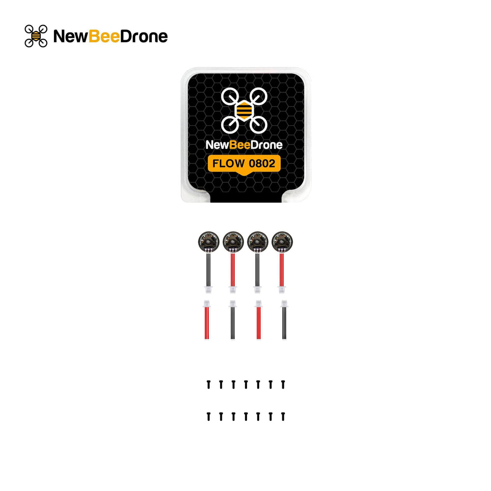 NewBeeDrone Drone Motors NewBeeDrone Flow 0802 19000kv Brushless Motors (Set of 4)