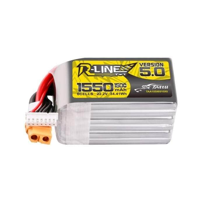 TATTU Battery Tattu R-Line Version 5.0 1550mAh 6S 150C 22.2V LiPo Battery - XT60