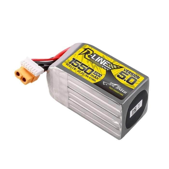 TATTU Battery Tattu R-Line Version 5.0 1550mAh 6S 150C 22.2V LiPo Battery - XT60