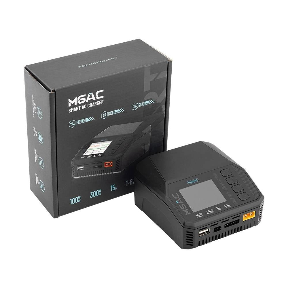 ToolkitRC M6AC 300W 15A 1-6S AC Charger - XT60