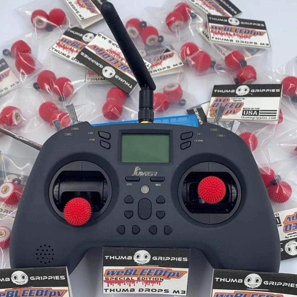 weBLEEDfpv RADIO TRANSMITTERS Thumb Grippies weBLEEDfpv Special Edition