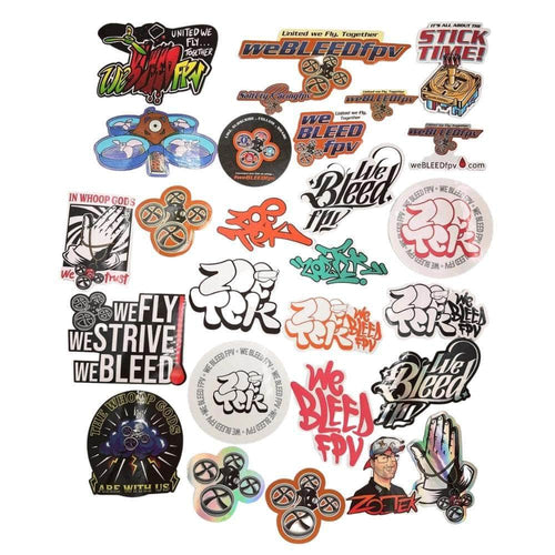 weBLEEDfpv MERCHANDISE weBLEEDfpv Ultimate Sticker Set 27 FPV SLAPS