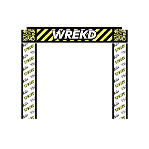 WREKD Co. Lap Timing and Race Gates WREKD 5' x 5' Racing Gate Fabric (No poles)