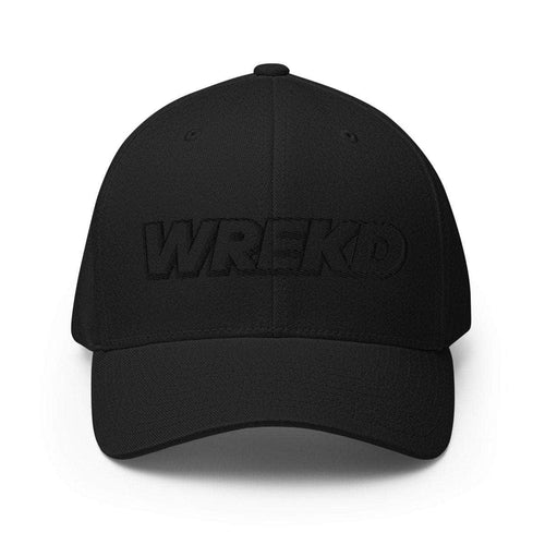 WREKD Co. WREKD Swag WREKD Black on Black 3D Embroidered Structured Twill Cap