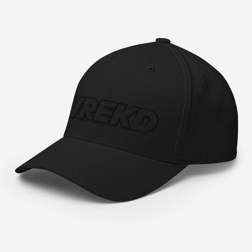 WREKD Co. WREKD Swag WREKD Black on Black 3D Embroidered Structured Twill Cap