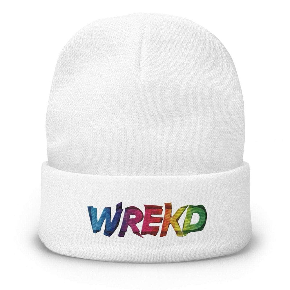 WREKD Co. WREKD Swag WREKD Colorful Embroidered Beanie