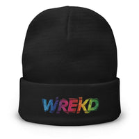 WREKD Co. WREKD Swag WREKD Colorful Embroidered Beanie