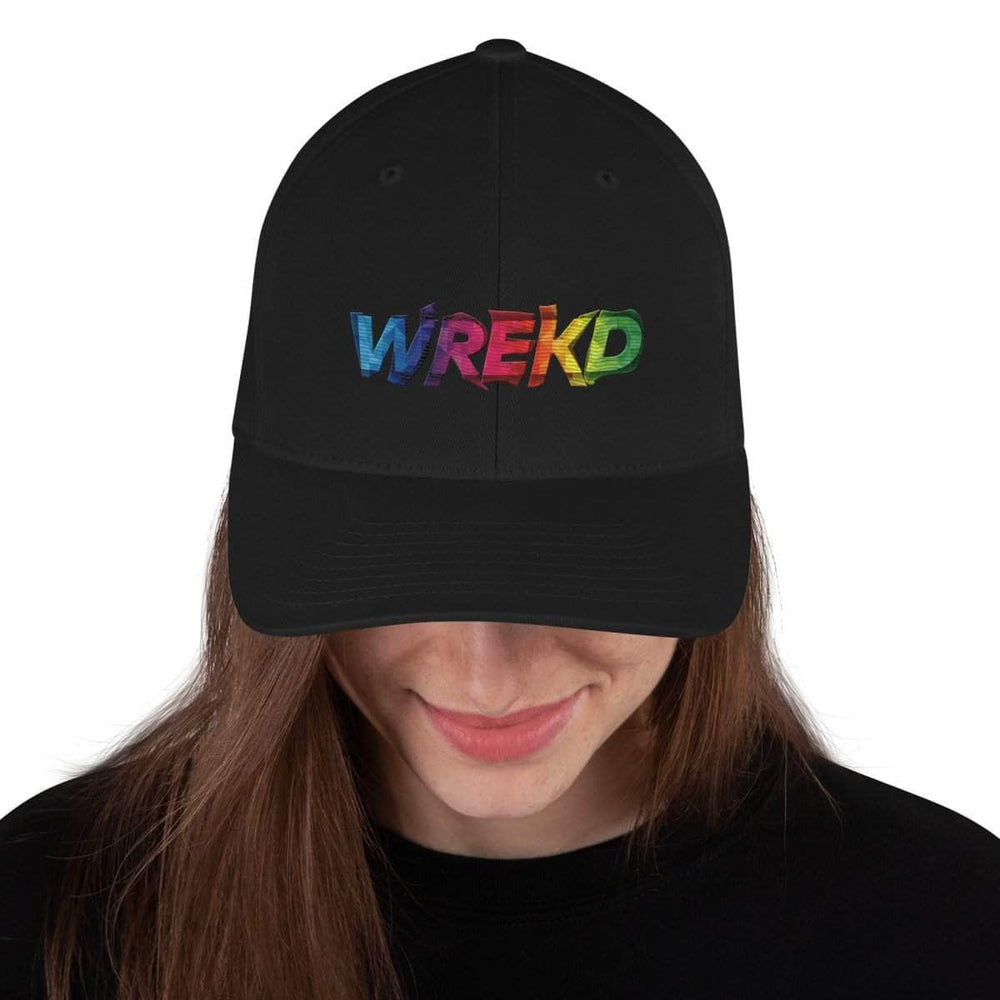 WREKD Co. WREKD Swag WREKD Colorful Logo Flexfit Structured Cap