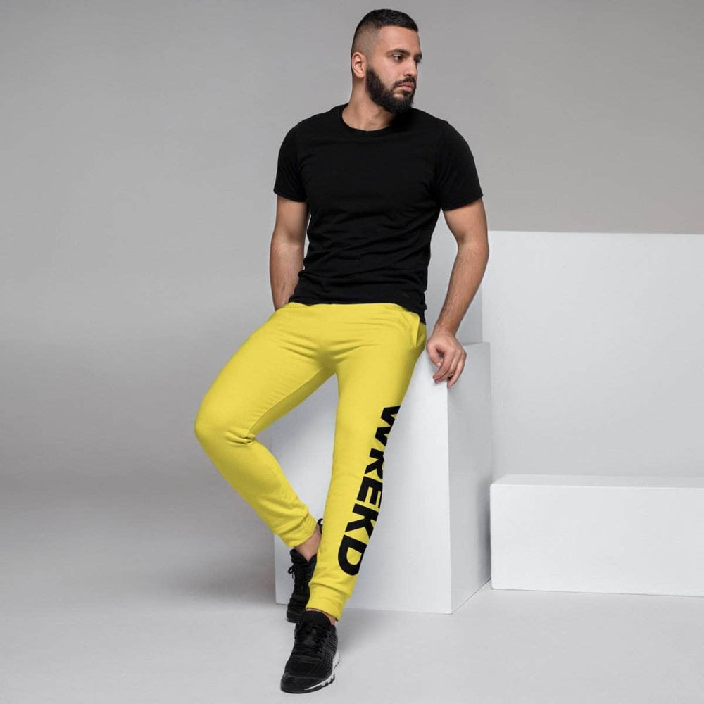 WREKD Co. WREKD Swag WREKD Drone Racing Men's Joggers - Yellow