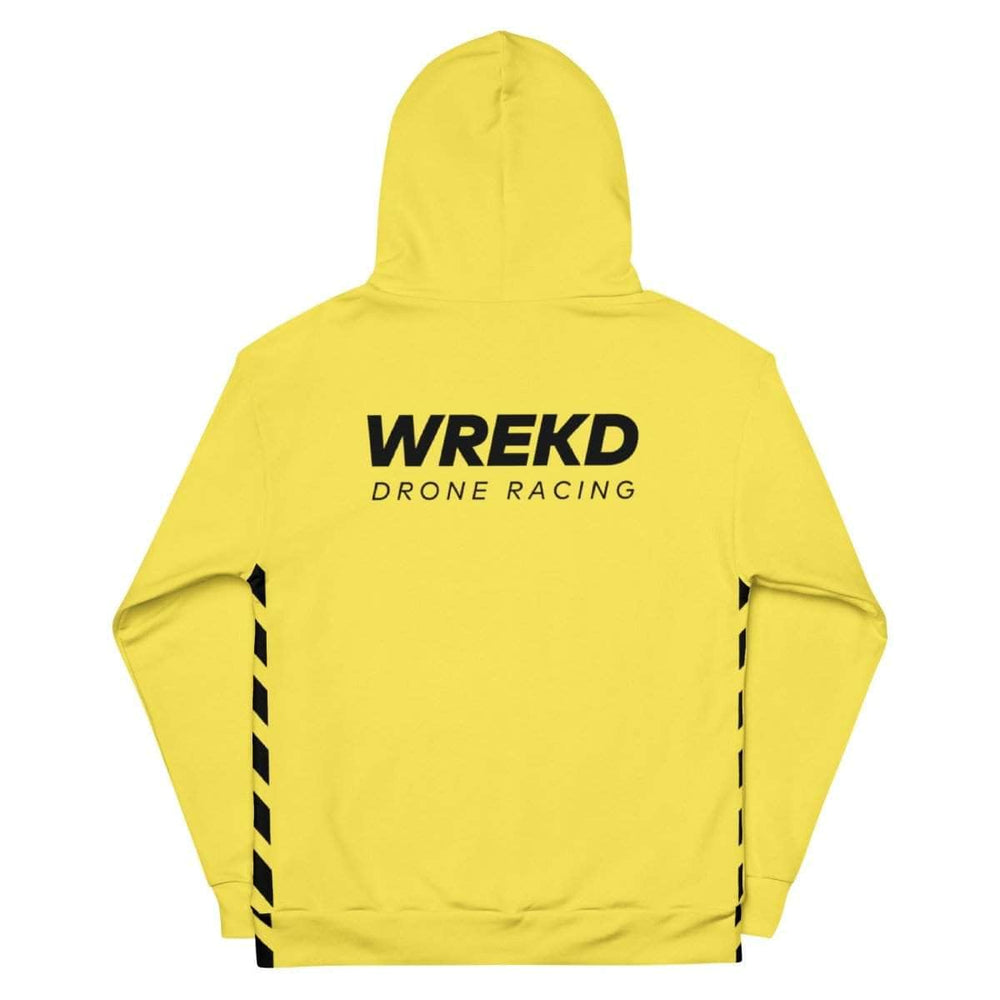 WREKD Co. WREKD Swag WREKD Drone Racing Unisex Hoodie - Yellow