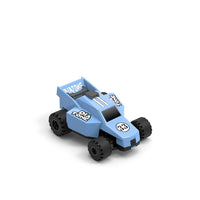 DIATONE Quad Diatone 1:76 Q33 Karting 60min RTR Two Car Kit w/ 2 Cars, Extra Body, Transmitter, Charger - Blue