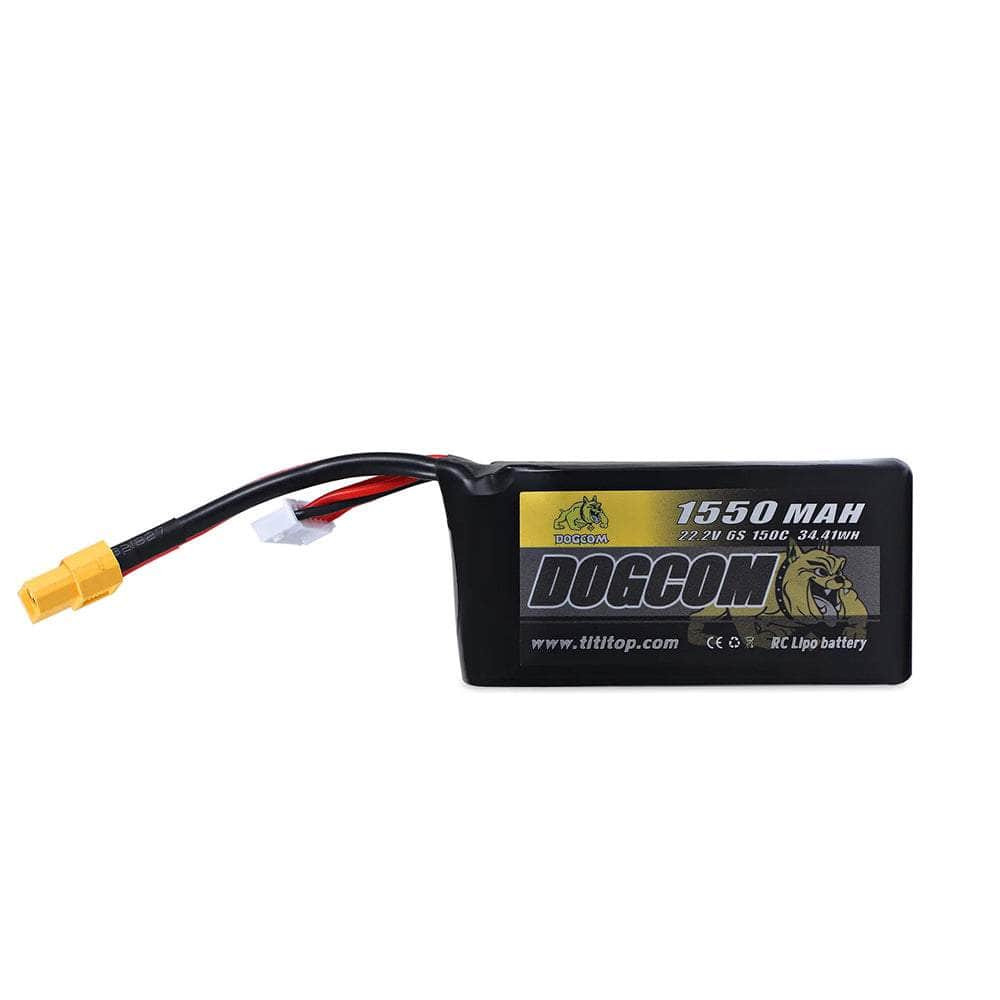 DOGCOM Battery DogCom 22.2V 6S 1550mAh 150C Lipo Battery - XT60