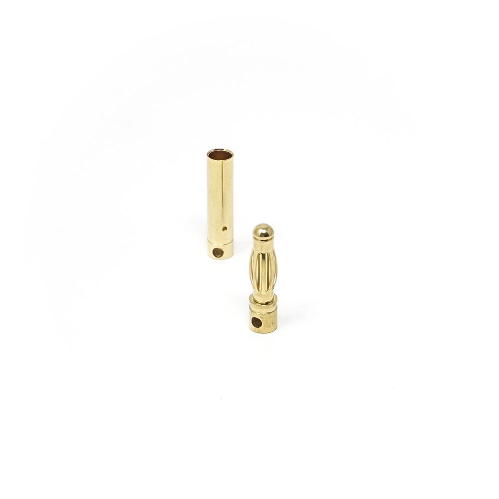 FPVELITE Hardware 4.0mm Gold Bullet Banana Connector 3 Pack - Choose Your Size