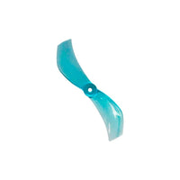 GEMFAN Prop Gemfan Bi-Blade 40mm Micro/Whoop Prop For Flywoo 1S Nano 8 Pack - Clear Blue (1.5mm Shaft)