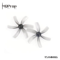 HQPROP Prop HQ Prop T51MMX6 Hexa-Blade 2" Cinewhoop Prop 4 Pack - Light Gray