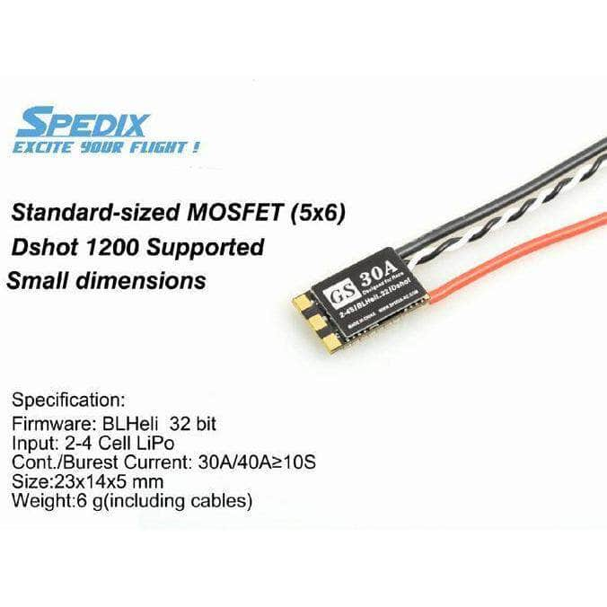 SPEDIX ESC Spedix GS30 32Bit 2-4S 30A ESC