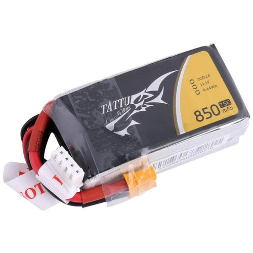 TATTU Battery Tattu 11.1V 3S 850mAh 75C LiPo Micro Battery - XT30