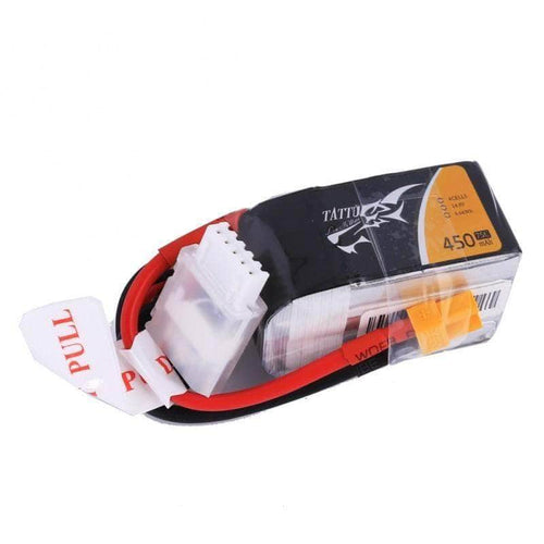 TATTU Battery Tattu 14.8V 4S 450mAh 75C LiPo Micro Battery - XT30