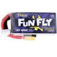 TATTU Battery Tattu FunFly 14.8V 4S 1550mAh 100C LiPo Battery - XT60