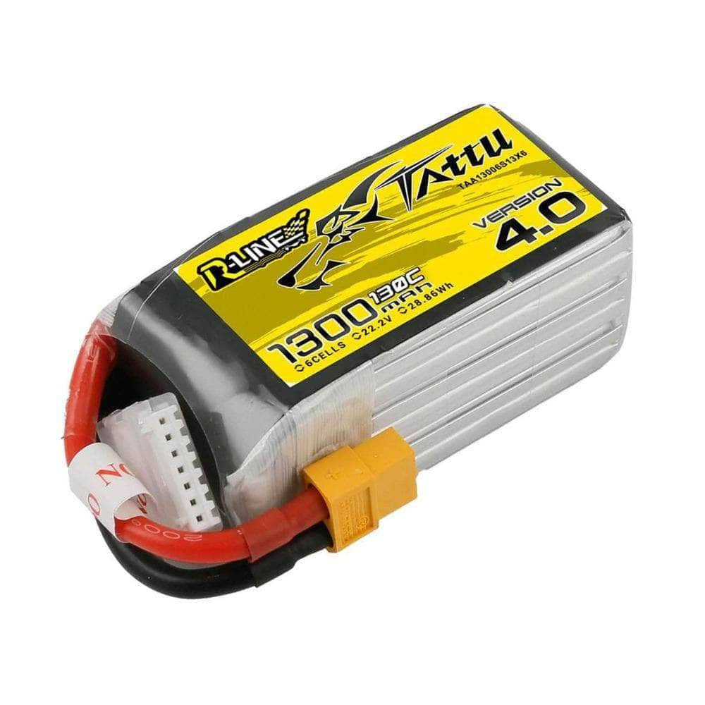 TATTU Battery Tattu R-Line Version 4.0 22.2V 6S 1300mAh 130C LiPo Battery - XT60