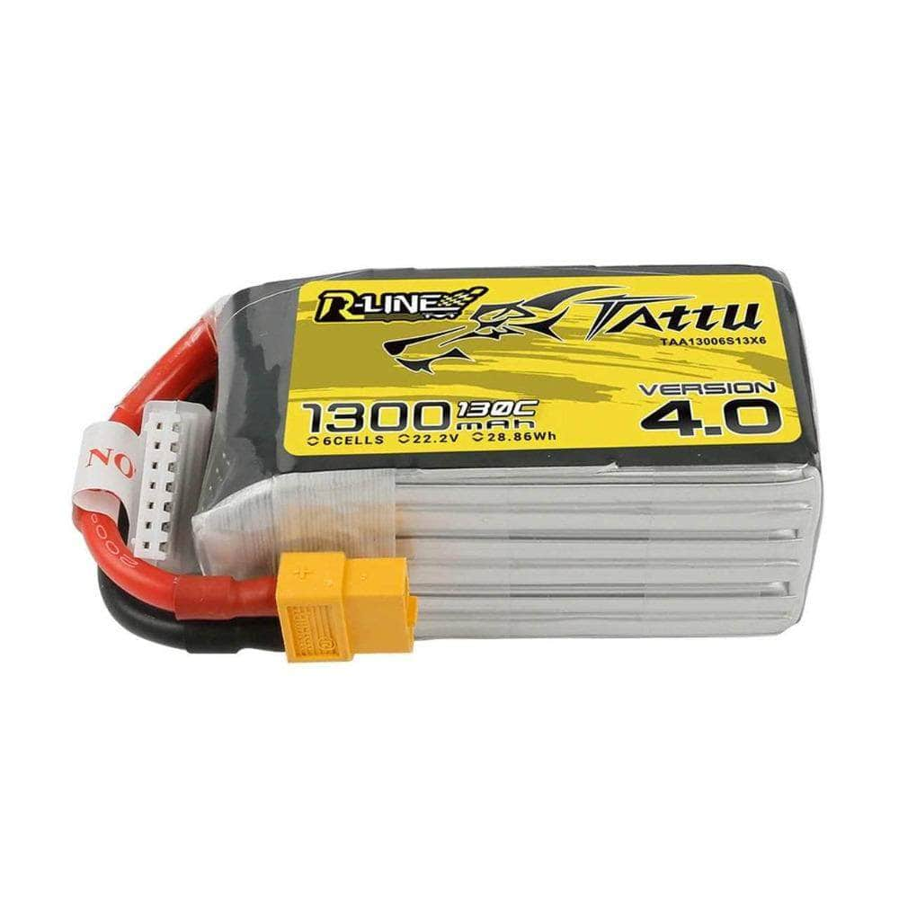 TATTU Battery Tattu R-Line Version 4.0 22.2V 6S 1300mAh 130C LiPo Battery - XT60