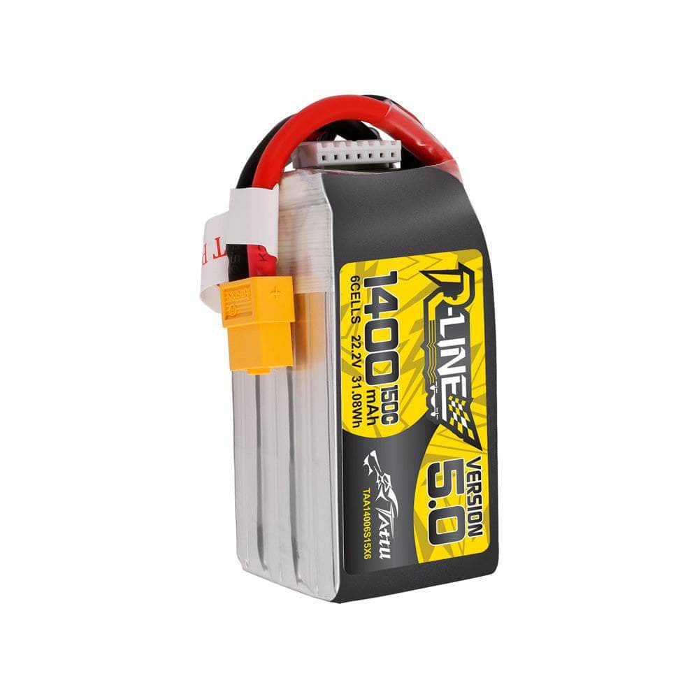 TATTU Battery Tattu R-Line Version 5.0 22.2V 6S 1400mAh 150C LiPo Battery - XT60